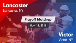 Matchup: Lancaster vs. Victor  2016