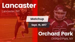 Matchup: Lancaster vs. Orchard Park  2017