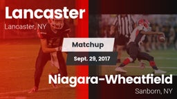Matchup: Lancaster vs. Niagara-Wheatfield  2017