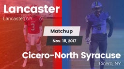 Matchup: Lancaster vs. Cicero-North Syracuse  2017