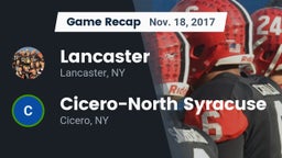 Recap: Lancaster  vs. Cicero-North Syracuse  2017