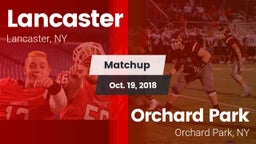 Matchup: Lancaster vs. Orchard Park  2018