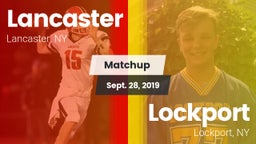 Matchup: Lancaster vs. Lockport  2019