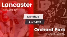 Matchup: Lancaster vs. Orchard Park  2019