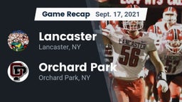 Recap: Lancaster  vs. Orchard Park  2021