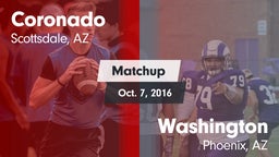 Matchup: Coronado vs. Washington  2016