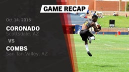 Recap: Coronado  vs. Combs  2016