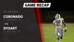 Recap: Coronado  vs. Dysart  2016