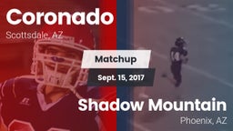 Matchup: Coronado vs. Shadow Mountain  2017