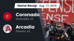 Recap: Coronado  vs. Arcadia  2018