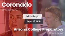 Matchup: Coronado vs. Arizona College Preparatory  2018