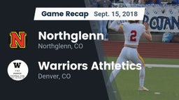 Recap: Northglenn  vs. Warriors Athletics 2018