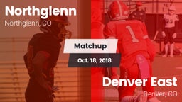 Matchup: Northglenn vs. Denver East  2018