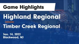 Highland Regional  vs Timber Creek Regional  Game Highlights - Jan. 14, 2022