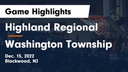 Highland Regional  vs Washington Township  Game Highlights - Dec. 15, 2022