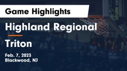 Highland Regional  vs Triton  Game Highlights - Feb. 7, 2023