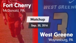 Matchup: Fort Cherry vs. West Greene  2016