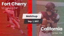 Matchup: Fort Cherry vs. California  2017