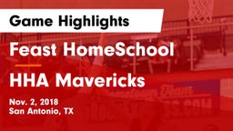 Feast HomeSchool  vs HHA Mavericks Game Highlights - Nov. 2, 2018