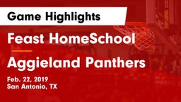 Feast HomeSchool  vs Aggieland Panthers Game Highlights - Feb. 22, 2019