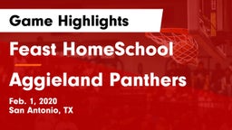 Feast HomeSchool  vs Aggieland Panthers Game Highlights - Feb. 1, 2020