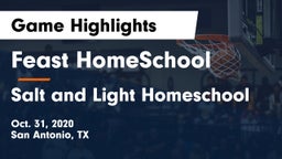 Feast HomeSchool  vs Salt and Light Homeschool Game Highlights - Oct. 31, 2020