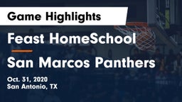 Feast HomeSchool  vs San Marcos Panthers Game Highlights - Oct. 31, 2020