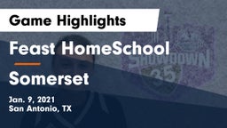 Feast HomeSchool  vs Somerset  Game Highlights - Jan. 9, 2021