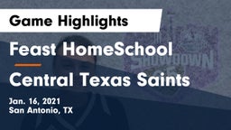 Feast HomeSchool  vs Central Texas Saints Game Highlights - Jan. 16, 2021