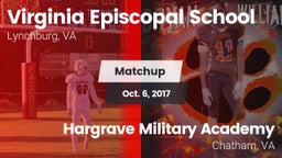 Matchup: Virginia Episcopal vs. Hargrave Military Academy  2017