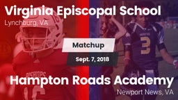 Matchup: Virginia Episcopal vs. Hampton Roads Academy  2018