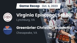 Recap: Virginia Episcopal School vs. Greenbrier Christian Academy  2023