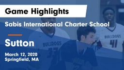 Sabis International Charter School vs Sutton  Game Highlights - March 12, 2020