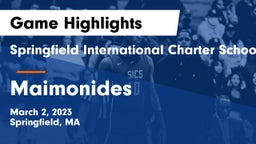 Springfield International Charter School vs Maimonides Game Highlights - March 2, 2023