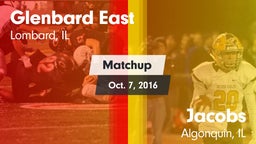 Matchup: Glenbard East High vs. Jacobs  2016