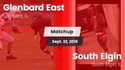 Matchup: Glenbard East High vs. South Elgin  2018