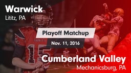 Matchup: Warwick vs. Cumberland Valley  2016