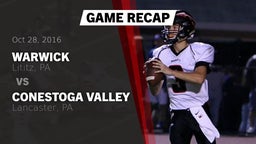 Recap: Warwick  vs. Conestoga Valley  2016