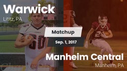 Matchup: Warwick vs. Manheim Central  2017