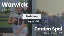 Matchup: Warwick vs. Garden Spot  2017