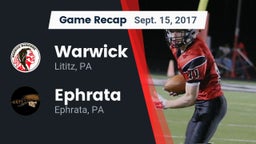 Recap: Warwick  vs. Ephrata  2017