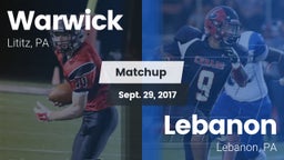 Matchup: Warwick vs. Lebanon  2017