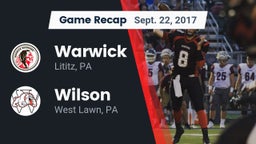 Recap: Warwick  vs. Wilson  2017