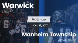 Matchup: Warwick vs. Manheim Township  2017