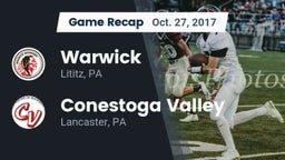 Recap: Warwick  vs. Conestoga Valley  2017