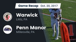 Recap: Warwick  vs. Penn Manor  2017