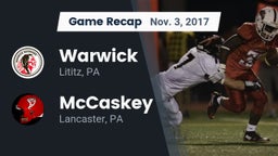 Recap: Warwick  vs. McCaskey  2017