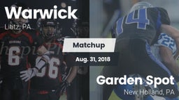Matchup: Warwick vs. Garden Spot  2018
