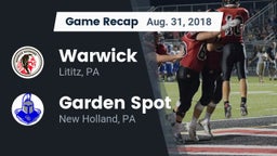 Recap: Warwick  vs. Garden Spot  2018
