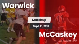 Matchup: Warwick vs. McCaskey  2018